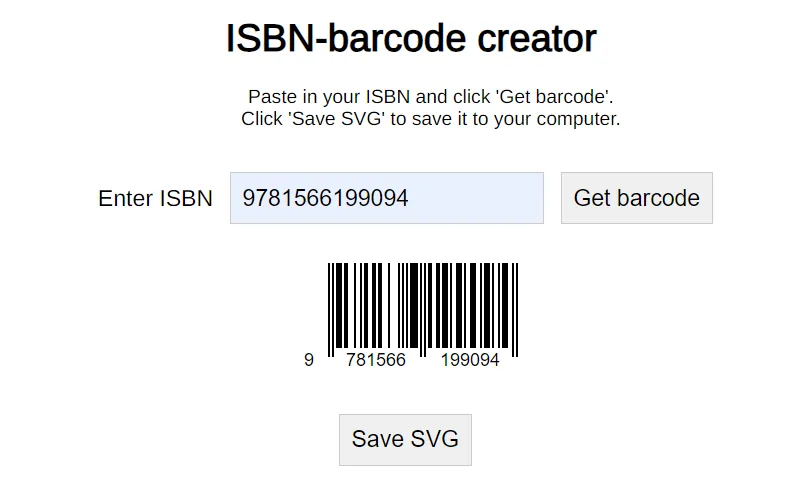 Barcode Generator By FreeISBN.com