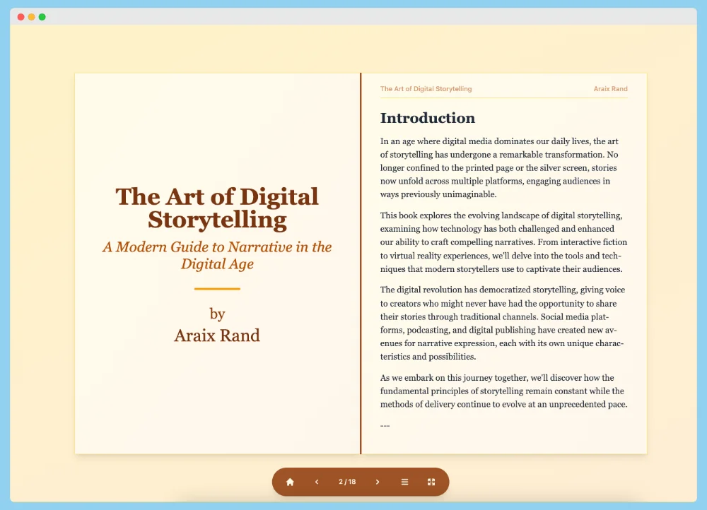 Markdown Flipbook