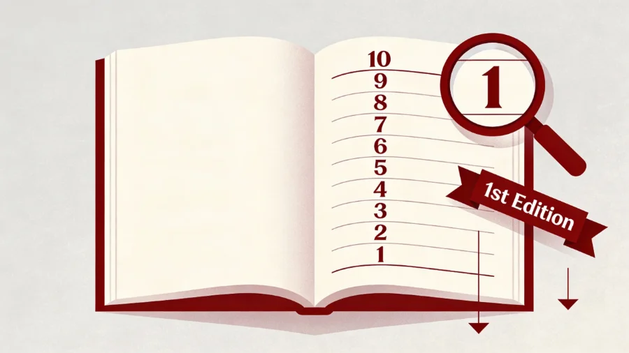 What is a Printer's Key (Number Line)? A Complete Guide for Authors and Book Collectors