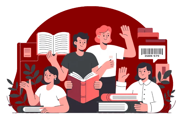 Authors collaborating on publishing