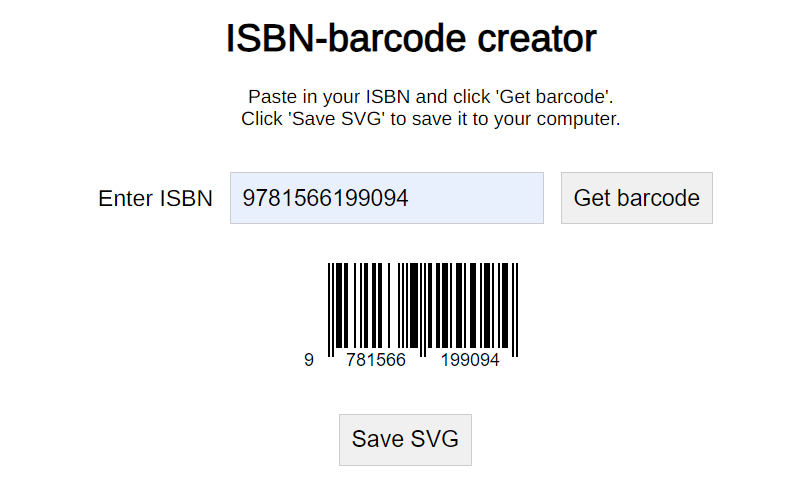 Barcode Generator By FreeISBN.com