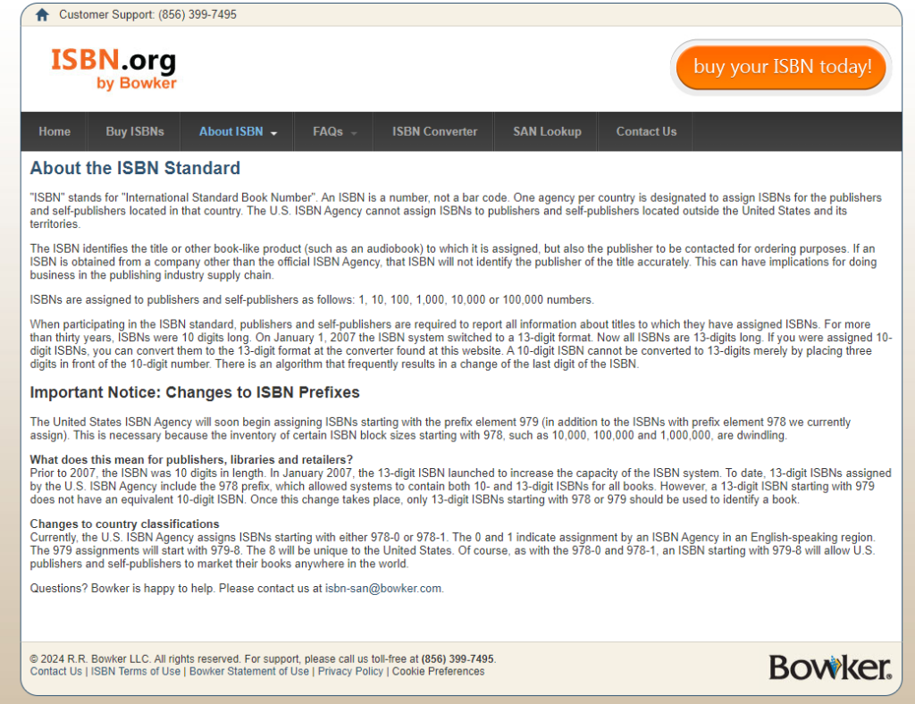 an ISBN starting with 979-8 will allow U.S. publishers and self-publishers to market their books anywhere in the world.